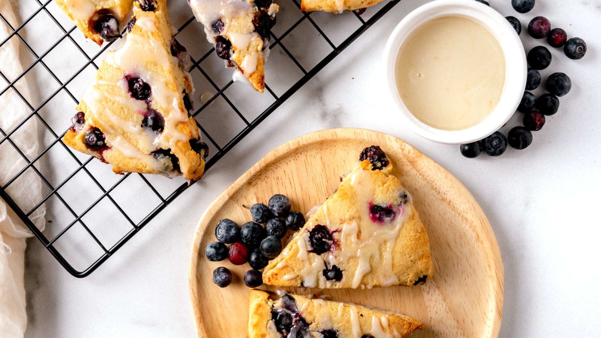 Blueberry and Lemon Keto Scones