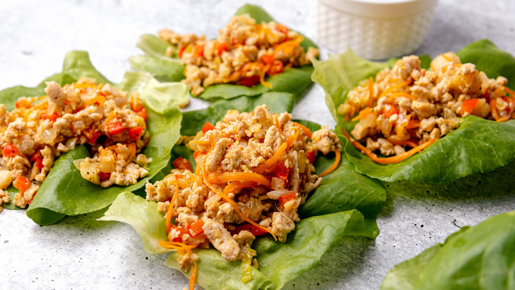 Keto Asian Chicken Lettuce Wraps