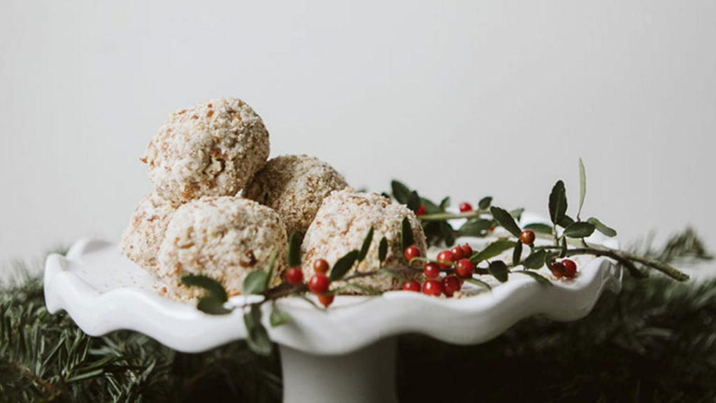 Festive Eggnog Energy Balls (Keto Bars)