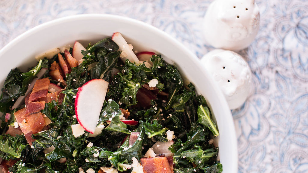 Keto Kale Salad {Gluten-Free}