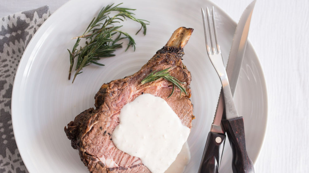 Prime Rib with Horseradish Cream {Keto and Gluten-Free}