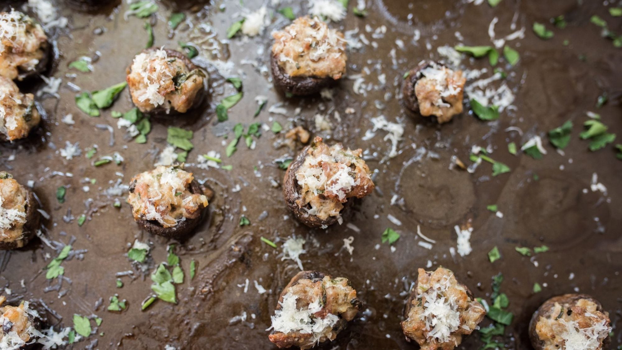 Stupid Good Sausage-Stuffed Mushrooms {Low-Carb and Gluten-Free}