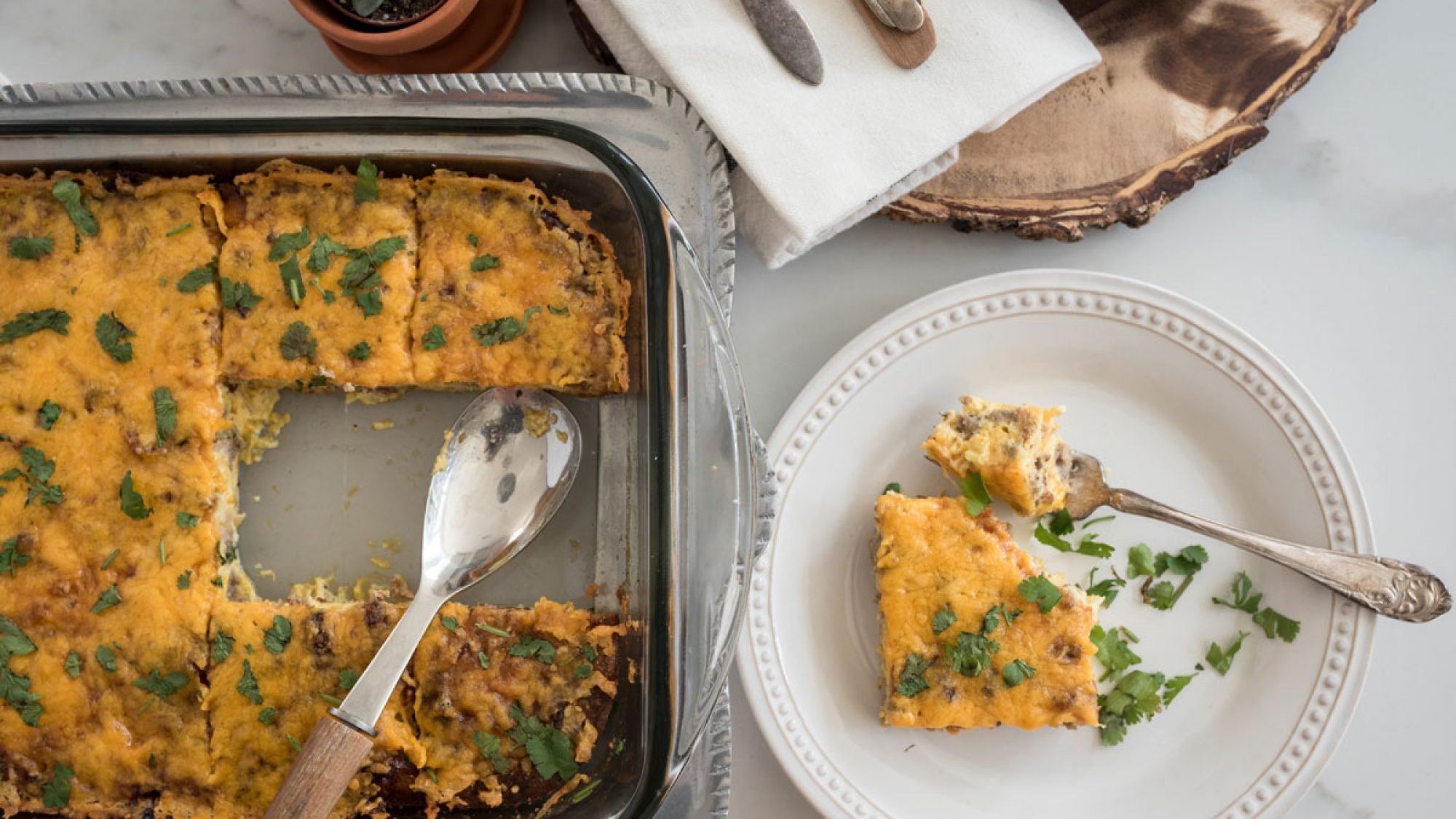 Cheesy Keto Breakfast Casserole {Low-Carb and Gluten-Free}