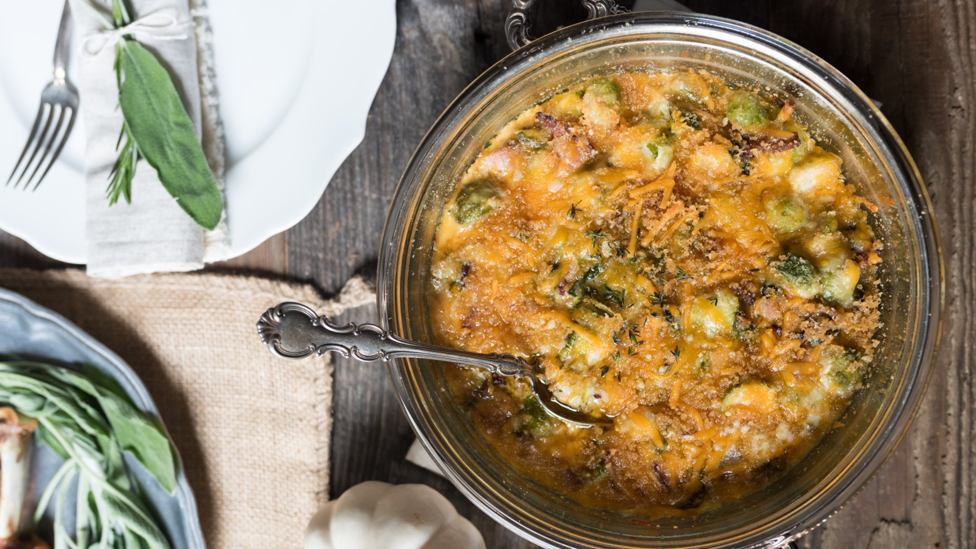 Brussels Sprouts Au Gratin {Low-Carb and Gluten-Free}
