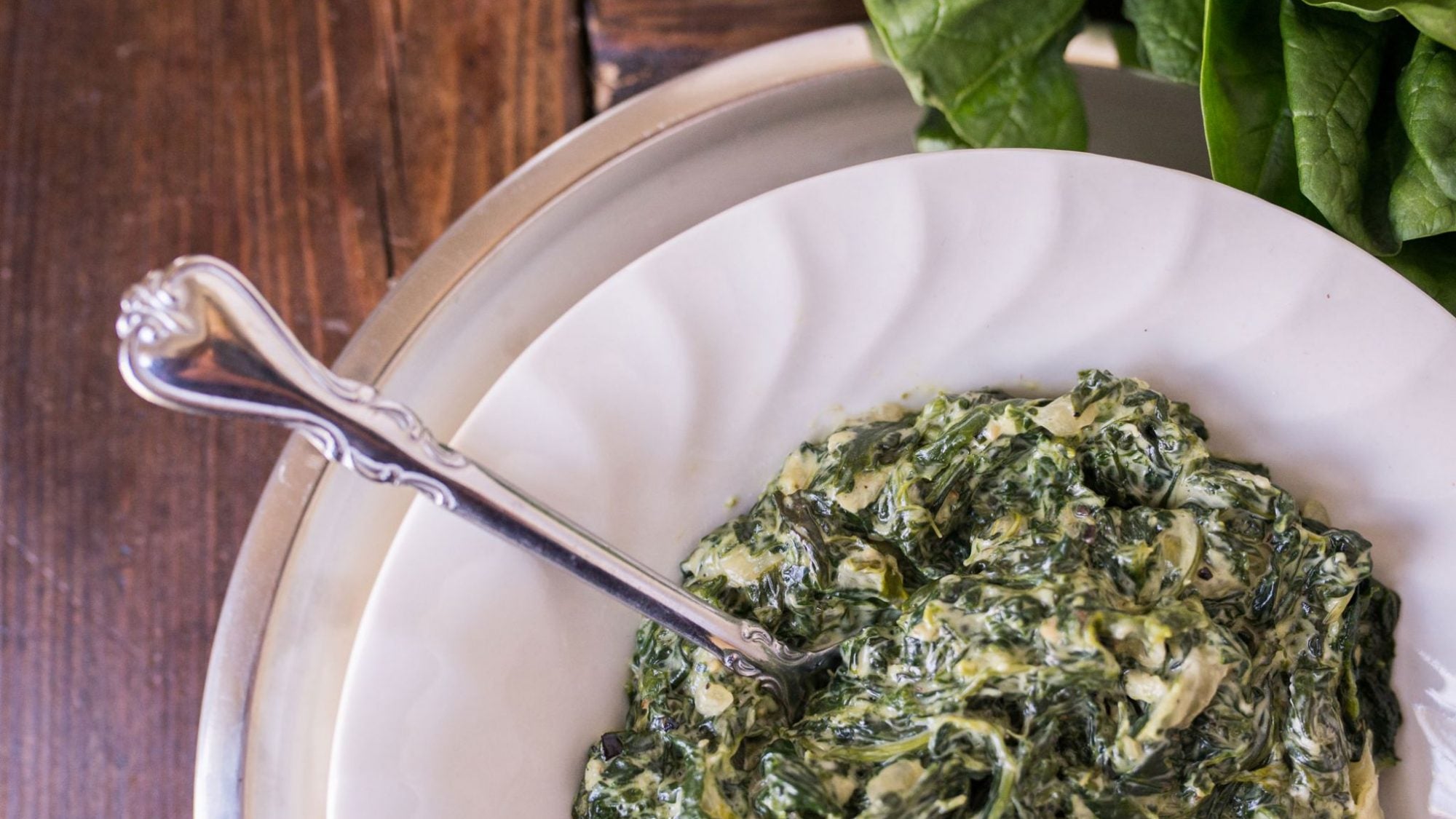 Creamed Spinach {Low-Carb and Vegetarian}