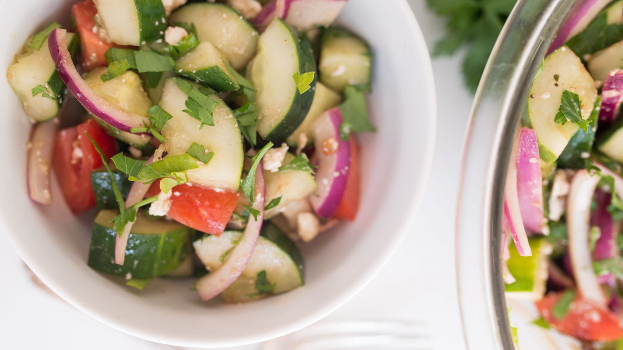 Keto Cucumber Salad {Low-Carb and Gluten-Free}