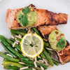 Keto Salmon with Creamy Avocado Sauce