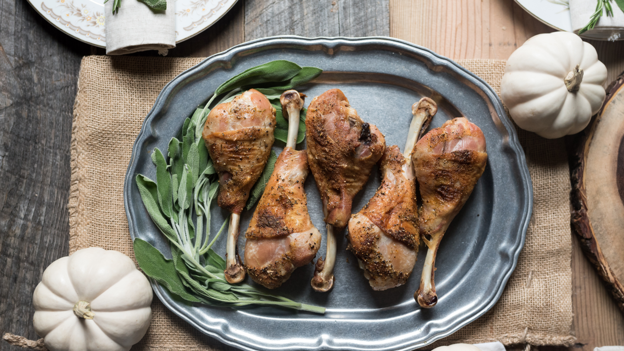 Oven-Roasted Turkey Legs {Keto-Friendly and Low-Carb}